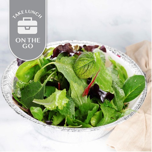 10'' Inch Round Deep Tin Foil Pans Disposable Aluminum, Freezer & Oven Safe -... - Picture 4 of 6