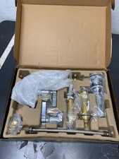 Signature SHWSCGF807CP Chrome Widespread Faucet with Popup Drain  Metal Handles