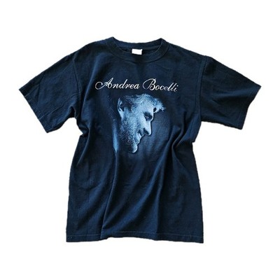 Vintage Y2k Official ANDREA BOCELLI opera Merch T-shirt Size Medium