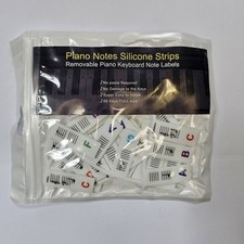 Piano Notes Silicone Strips Removable Piano Keyboard Note Labels New In Box