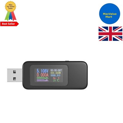 USB Tester 0-5,1A 4-30V Farbdisplay Multimeter für präzise Leistung
