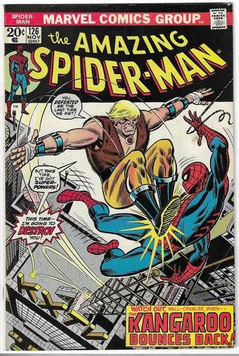Amazing Spider-Man #126 (1973) Marvel Bronze Age KANGAROO RETURNS
