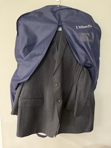 3 Piece Hart Schaffner Marx Suit 56R Chicago Fit Dark Gray Dillards Garment Bag - Picture 3 of 24
