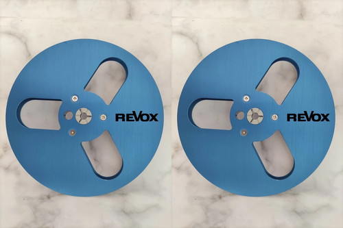 One Pair 7'' Blue Revox Tape Reel For PR-99 A77 B77 G36 Etc Tape Recorder