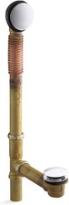 KOHLER 7259-CP ClearFlo Brass toe tap bath drain Polished Chrome