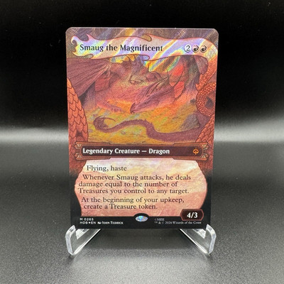 WOTC Smaug the Magnificent 0265 (Showcase) (Surge Foil) - The Hobbit (HOB) MTG
