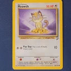 Meowth 80/130 - Base Set 2 - Common Vintage WOTC Pokemon Card - NM