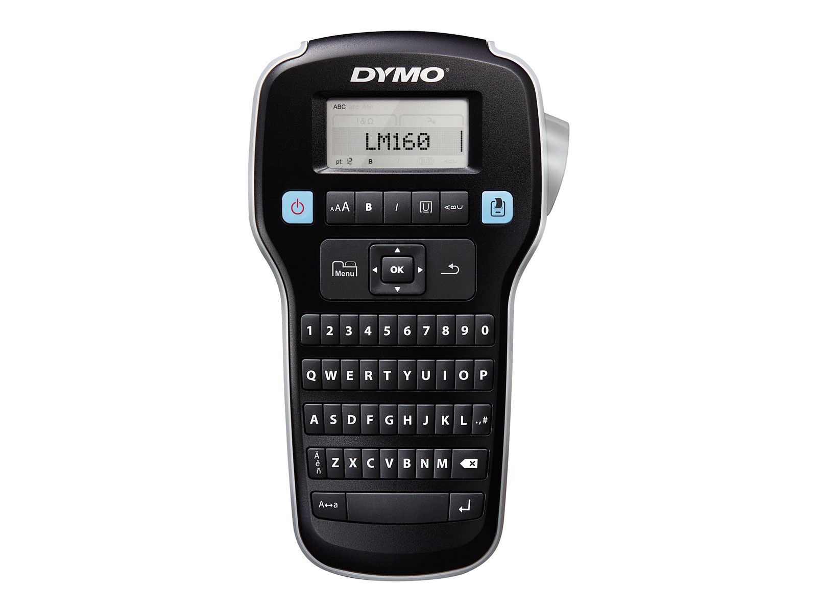 Dymo LabelManager 160 Starter-Set m. 3 D1-Baender 12mm Qwerty 2181011