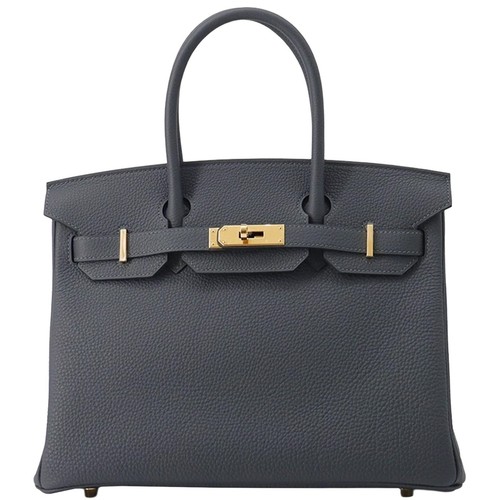 Hermes Birkin Size 30 Grimist Togo Leather With Gold Hardware Handbag