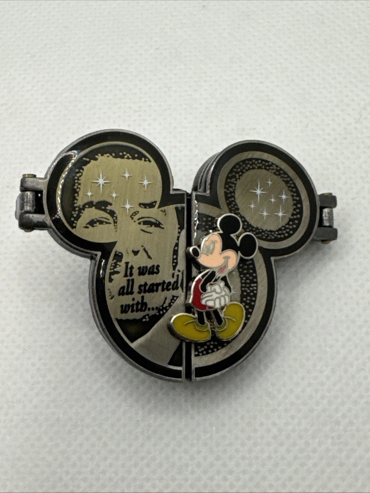 Walt Disney Mickey "It All Started With A Mouse" Deluxe Hinged Pin 2006