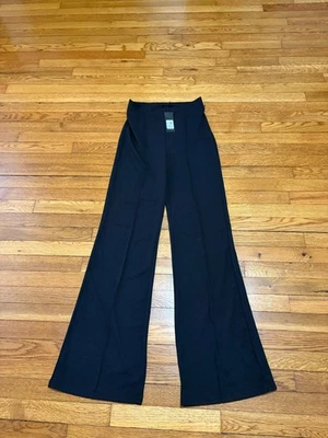Pantalones Forever 21 negros de tiro alto de pierna ancha elásticos grandes para mujer nuevos con etiquetas - Imagen 1 de 4