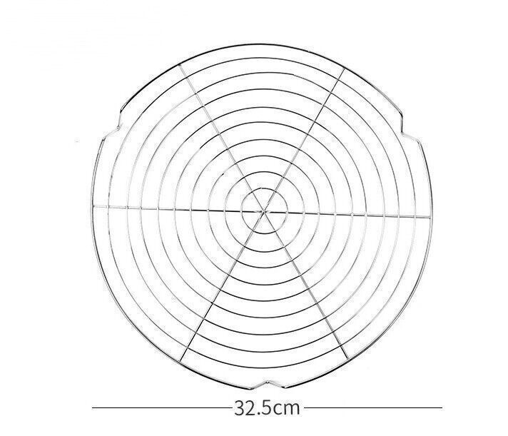 Auskühlgitter 2 x Kuchengitter Kuchendraht Abtropfgitter Kuchenrost Gitter rund
