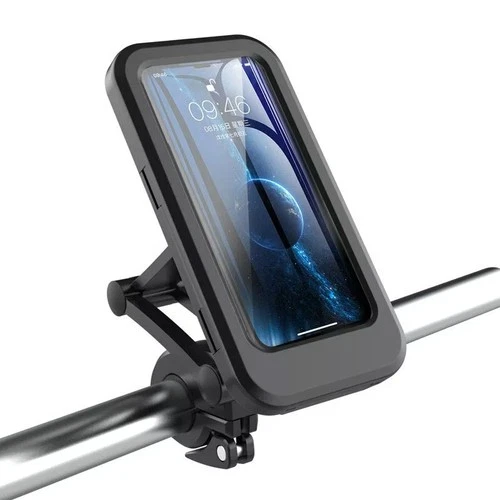 360° Motorcycle Waterproof Phone Case Holder Touchscreen Adjustable Bike Mount