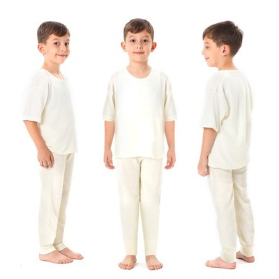 WoolCo. Merino Wool Base Layer for and Toddlers, Top and Bottom Pants, Therma...