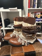 Reworked Vintage Double H cowboy boot