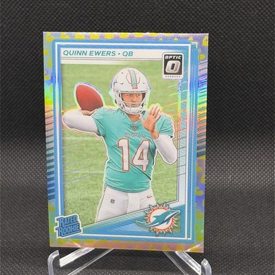 2025 Optic Quinn Ewers Flex Emoji /199 Rookie SP Miami Dolphins #213