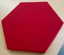 Hexagon Sound Absorbing Acoustic Wall Panel - RED