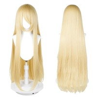 PerüCke Anime KostüM Party Halloween Cosplay Blond 100Cm Lang Vielseitig