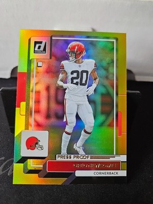 2022 Donruss Football Premium Gold Press Proof #215 Greg Newsome Browns