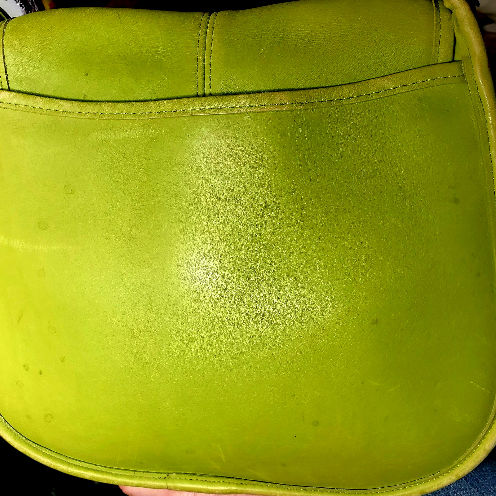 Vtg Rare Old 90s Coach 9034 Flap Ergo Leather Shoulder Bag Lot Green Made In USA image 5