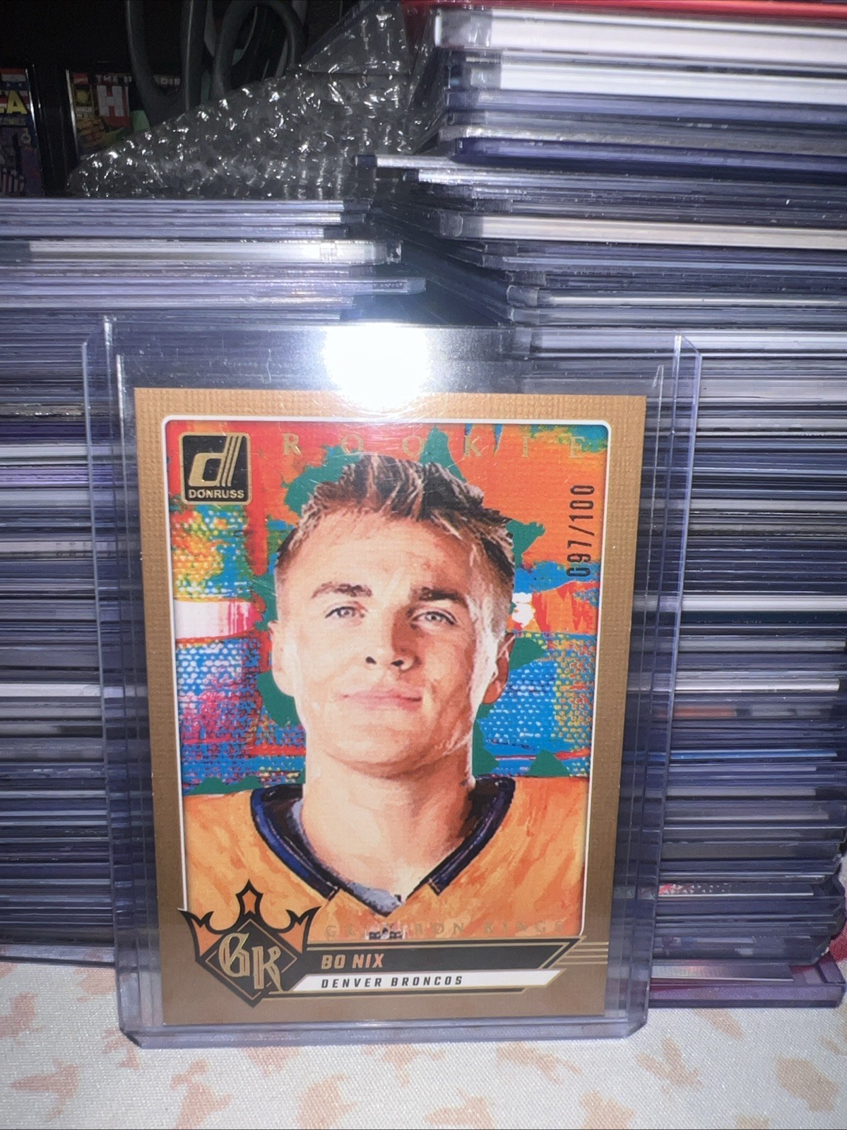 2024 Panini Donruss Rookie Gridiron Kings Bo Nix #6 Studio Series /100