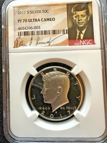 2017 S Silver Kennedy Half Dollar NGC PF70 Ultra Cameo 50c San Francisco Proof
