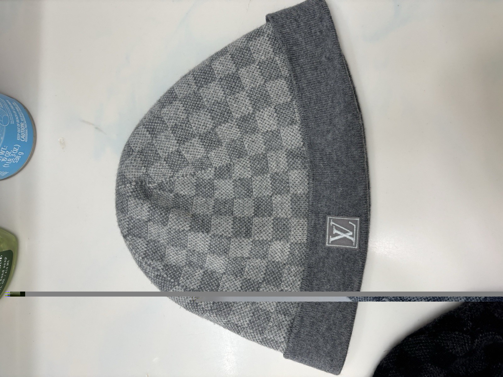 Grrey louis vuitton beanie authentic!💯