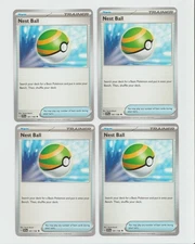 4x Pokémon TCG Nest Ball Scarlet & Violet Base Set 181/198 Regular Uncommon 2023