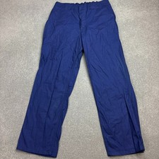 VINTAGE French Trousers Adult 38x32 Blue Workwear Chore Herringbone Utility Men