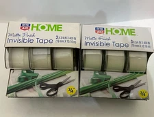 6 Rolls Of Invisible Gift Wrap Tape Matte Finish Home Rite AID. 3/4”x 400in