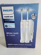 2 Pack Philips SONICARE OPTIMAL CLEAN POWER TOOTHBRUSH HX6829/72