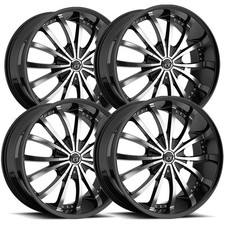 4 Vct V63 Mancini 22x9.5 5x1155x120 15mm Blackmachined Wheels Rims 22 Inch 4 Vct V63 Mancini 22x9.5 5x1155x120 15mm Blackmachined Wheels Rims 22 Inch