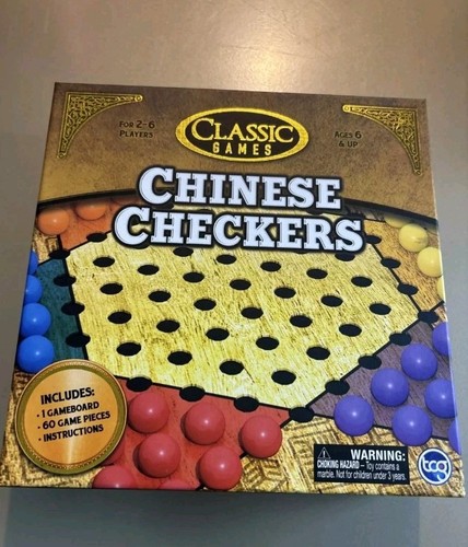 Classic Games Holz Chinesische Dame Set | Brett & 60 Spielfiguren