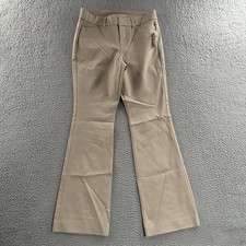 Old Navy Womens Pants Beige Size 6 Petite High Rise Pixie Flare Cotton Blend