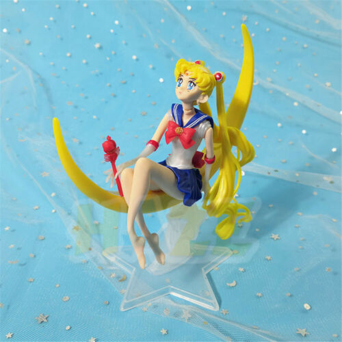 Anime Sailor Moon Tsukino Usagi PVC Figure Model Toy Decor Good Gift 15cm  - Foto 1 di 4