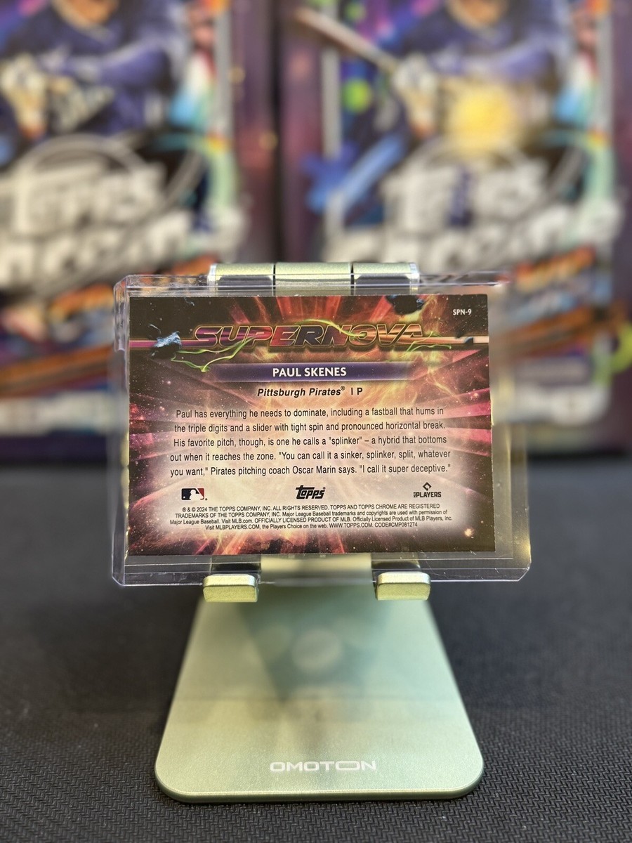 スーパーセブン＆ムーンストーン 2024 Topps Cosmic Chrome Paul Skenes Supernova SSP - SPN-9 | eBay