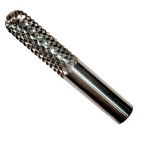 Pohl-530 CNC Burr  Router Bit, Solid Carbide Made in USA-5/8" DIA,2" LOC, 4" OAL