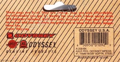 Odyssey MPEGS 4 Chevilles en acier chromé 14 mm (3/8) 1 paire – 5150 Skate Shop