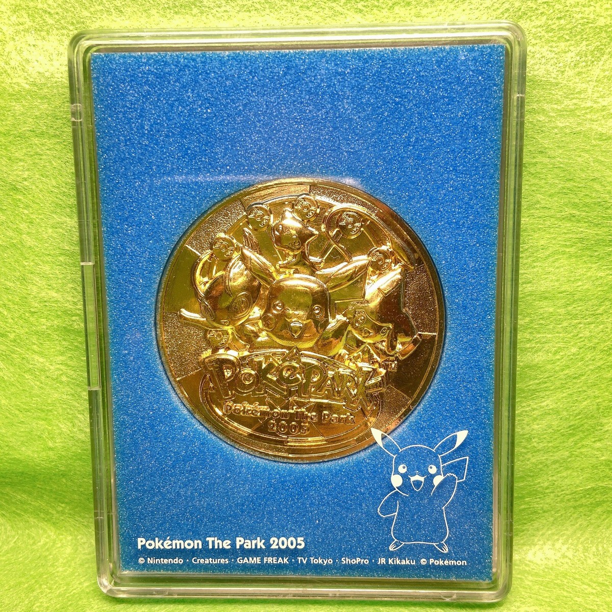 Pokemon The Park 2005 Medal Pikachu Mew Pokepark Commemorative