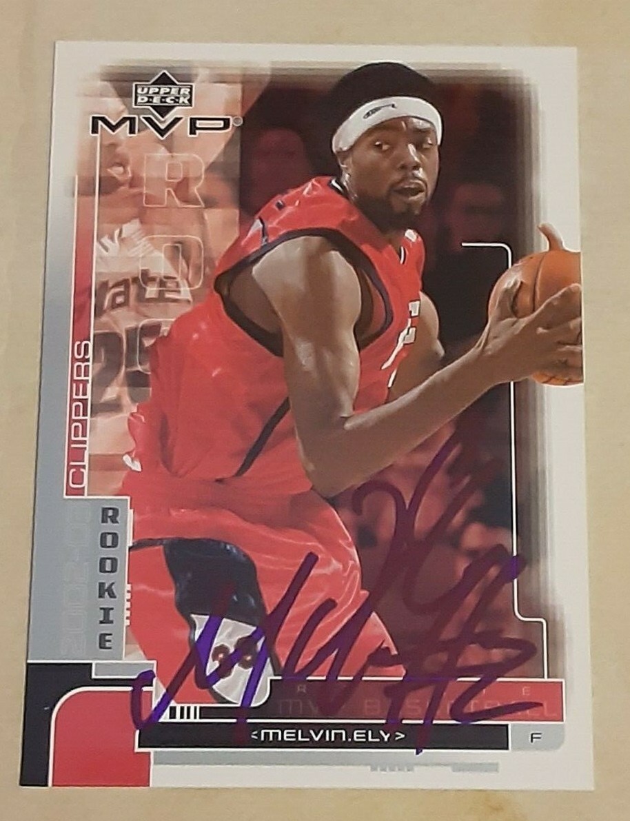 Melvin Ely Los Angeles Clippers SIGNED AUTOGRAPHED UPPER DECK MVP