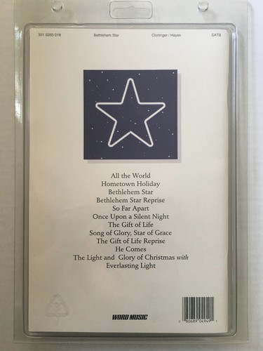 WORD MUSIC Bethlehem Star Audio Cassette & Book Vintage 1993 - Picture 2 of 3