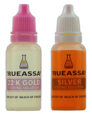 22K Gold .925/.999 Silver Jewelry Test Solutions - Bullion Bar Acid Tester Kit