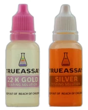 22K Gold & .925/.999 Silver Jewelry Test Solutions - Bullion Bar Acid Tester Kit
