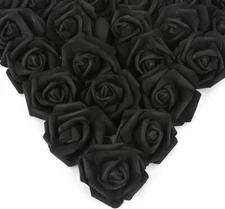 100pcs 8cm Artificial Rose Flower Head Real Looking Foam For Diy Home Decoration