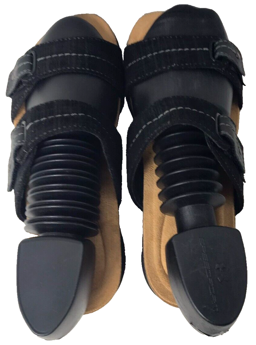 Mule Ariany da donna in pelle marrone Mules Sandali piatti slip on