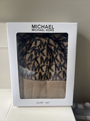 Tan Michael kors hat & scarf set s-l400.jpg main image 4
