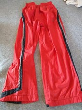 VINTAGE OLD NAVY RED BLACK GRAY JOGGERS SWEAT MESH LIND SRETCH BAND Y2K PANTS