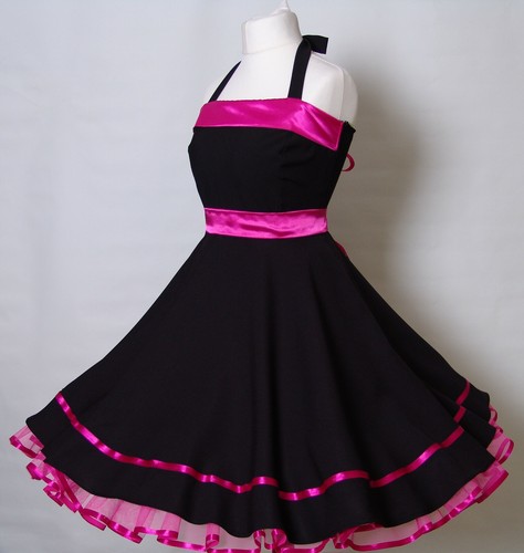 Kleid 50er Jahre zum Petticoat Rockabilly,Abiball,Konformation,Karneval Gr.38-42 - Bild 4 von 7