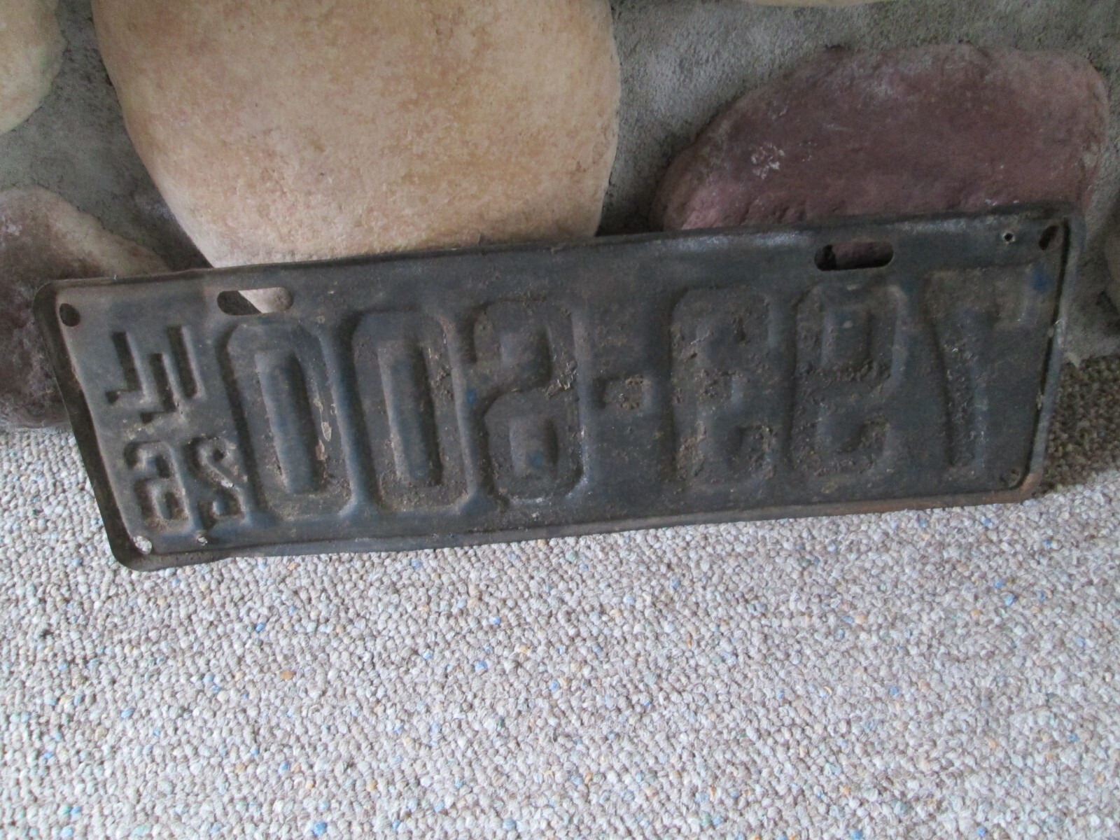 Vintage 1926 Illinois License Plate ~ Antique Auto Tag Man Cave