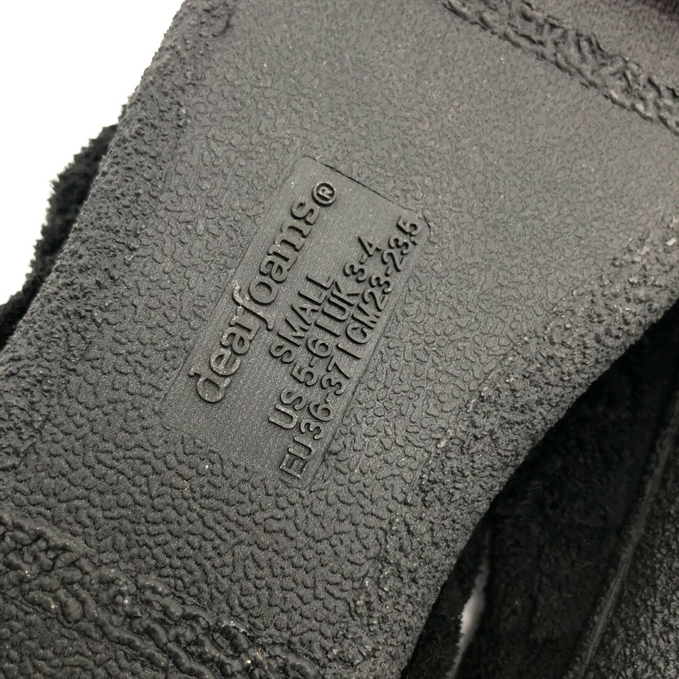 Тапочки сабо Dearfoams стеганые флисовые без шнуровки черные размер S 5-6 - Изображение 4 из 4